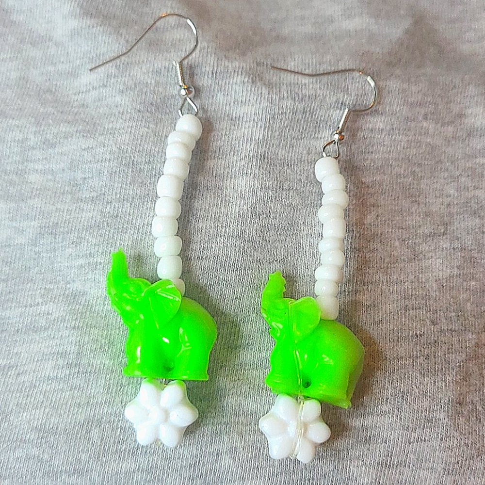 Flower Elephant earrings